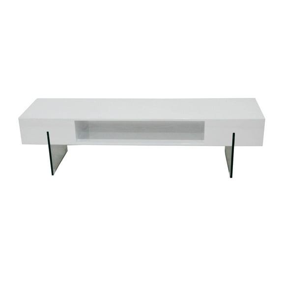 59'' TV Stand, White