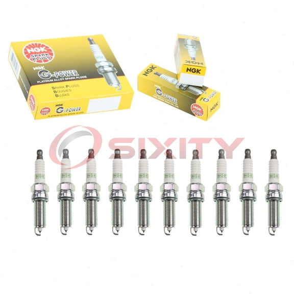 10 pc NGK 94017 G-Power Spark Plugs for Ignition Wire Secondary