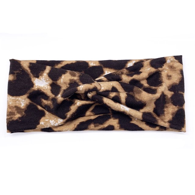 Sonducket Diadema de ganchillo con estampado de leopardo, banda para la cabeza deportiva, diademas antideslizantes de alta elasticidad para deportes con Type3 NO3 Sonducket AP010525-06
