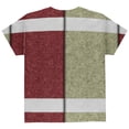 thumbnail image 2 of Fantasy Football Team Beige and Maroon All Over Youth T Shirt Multi YXL, 2 of 2