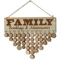 thumbnail image 1 of Bearachild Tablero de cuenta regresiva de madera, placa de calendario, decoración de pared de ambiente cálido elegante Natural, manualidades para boda, Decoración del hogar JM01089 Bearachild HA011602-03, 1 of 6