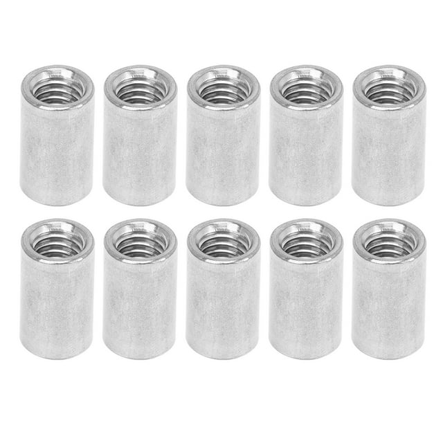 Écrou d'Accouplement à Tige Ronde, Écrou d'Accouplement 10pcs Écrou d'Accouplement Rond Écrou de Fixation Performances Inégalées