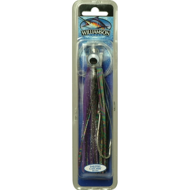 Williamson SCR5BLKPrpL Rigged Sailfish Catcher Trolling Lure 5 ...