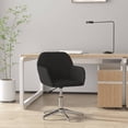 thumbnail image 1 of vidaXL Swivel Office Chair Black Fabric, 1 of 5