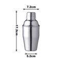 thumbnail image 2 of Batido de cóctel Mini batido de Martini Batido de bebida de acero inoxidable con colador y tapa superior. 11,8 onzas (350 ml), 2 of 7