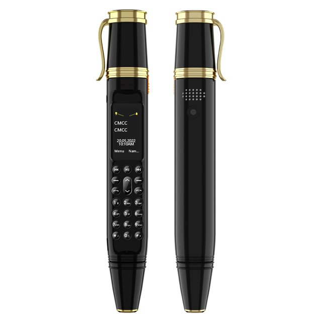 Mini pluma mágica con sonido, teléfono móvil, tarjeta dual, modo de espera dual, bluetooth, marcación, teléfono móvil de modo de espera súper largo brillar Electrónica