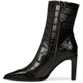 thumbnail image 3 of Franco Sarto Womens Appia Pointed Toe Dress Boot Dark Grey Croco 8.5M, 3 of 5