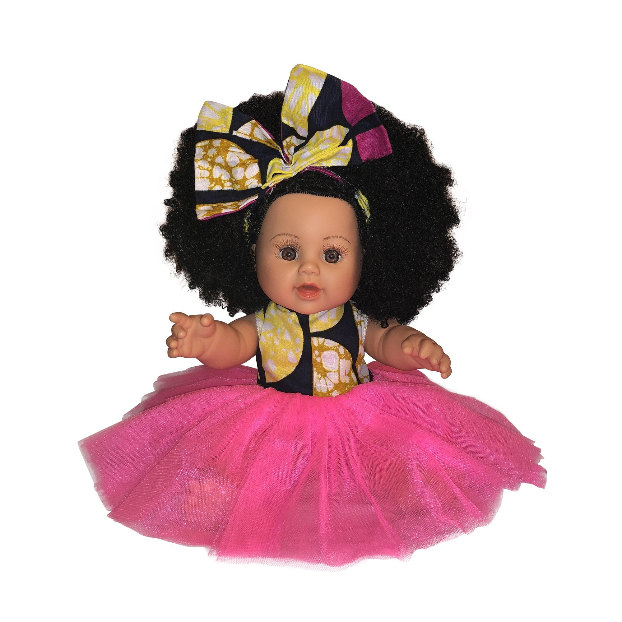 Dream Love Bee - African American Latino Hispanic Biracial 12 inch Curly Natural Hair Baby Doll ...