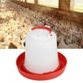thumbnail image 4 of Automatic Poultry Feeder Chicken Waterer Trough Drinker with Rain Protection Rodent Proof for Hens Ducks Outdoor Coop Use 5 Gallon Capacity Feed Dispenser Treadle System, 4 of 6
