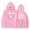 Pink, variant on XUELUO Boys Hoodies And Sweatshirts Kids Autumn Winter DIY Ice Cream Print Hooded Long Sleeve Pullover Tops Holiday Wear,Red,9-10 Years