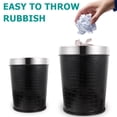 thumbnail image 4 of Miangastore Household Waste Bucket Multi-use Trash Can Lidless Trash Bin Retro Garbage Can Kitchen Trash Bucket, 4 of 9