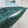 thumbnail image 6 of Home Soft Things Textured Velvet 4 Piece Throw Pillow Cover Set - Deep Teal - 20" x 20", 6 of 7