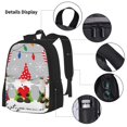 thumbnail image 3 of Disketp Merry Christmas Gnome1 Mochila Estampada de Gran Capacidad con Lonchera y Estuche, Set de 3 Piezas para Estudiantes, 3 of 7
