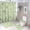 Green Floral 1, variant on Bathroom Rugs Sets 4 Piece with Shower Curtain, Green Floral Pattern Printed on Modern Shower Curtains for Bathroom Set, Great for Master Bath Beach House Modern Home, 72 x 72 inches