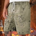 thumbnail image 2 of Baggy Shorts Men Men's Oktoberfest Print Distressed Casual Shorts for Festival Celebration and Casual Wear Clear M, 2 of 4