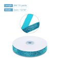 thumbnail image 2 of Uxcell Velvet Ribbon Single Face Spool Silky Velvet Fabric for Bouquets DIY Crafts Gift Wrapping Wedding Party Lake Blue 13/16" x 10 Yard, 2 of 5