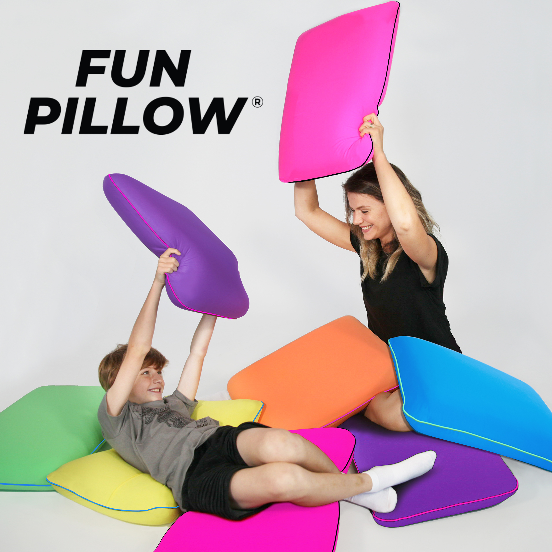 Imaginarium Memory Foam Fun Pillow, Standard/Queen, Blue, 2-Pack photo 6