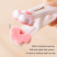 thumbnail image 3 of Pattes de chat mignonnes en caoutchouc sopa, clip de fermeture solide (24 piezas, gris-rosa), 3 of 5