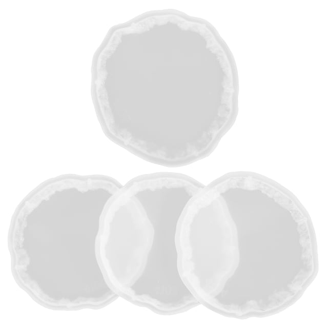 Nestingho 4Ud De Resina Para Posavasos Kit DIY De Silicona Práctico Seguro