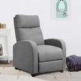 thumbnail image 6 of Lacoo Fabric Single Sofa Recliner with Padded Seat , Gray, 6 of 7