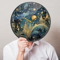 thumbnail image 5 of 12" Round Silent Wall Clocks Stars and Moon Acrylic Battery Operated Clock Non-Ticking Clocks Bedroom Living Room Home Decorative, 5 of 10