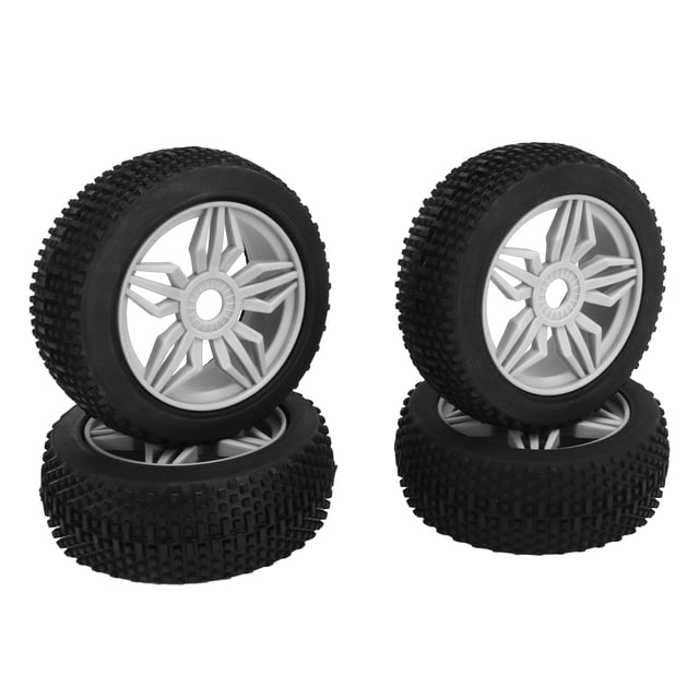 Uds neumáticos de coche de Control remoto agarre estable amortiguación fuerte textura desigual engrosamiento Universal para coche 1/8 RC