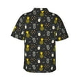 thumbnail image 4 of Pineapple Men'S 3d Print Casual Button Down Shirts, Novelty Hawaiian Short Sleeves 2xl, 4 of 8