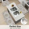HEBE Farmhouse Kitchen Rugs Sets of 3 Non Slip Washable Boho Kitchen ...