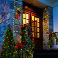 thumbnail image 4 of Escalera decorativa Toodour con luz LED navideña de 2.5 pies con Papá Noel, 4 of 7