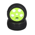 thumbnail image 2 of RC Wheels And Tires, Rubber RC Short Course Truck Tires Fine Processing Better Traction 4PCS  For 1/10 RC Car ANGGREK Verde, 2 of 8