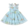 thumbnail image 6 of FYMNSI 18-24 Months Girls Clothes Summer Sleeveless Tutu Princess Dress Birthday Bowknot Tulle Sundress, 6 of 8