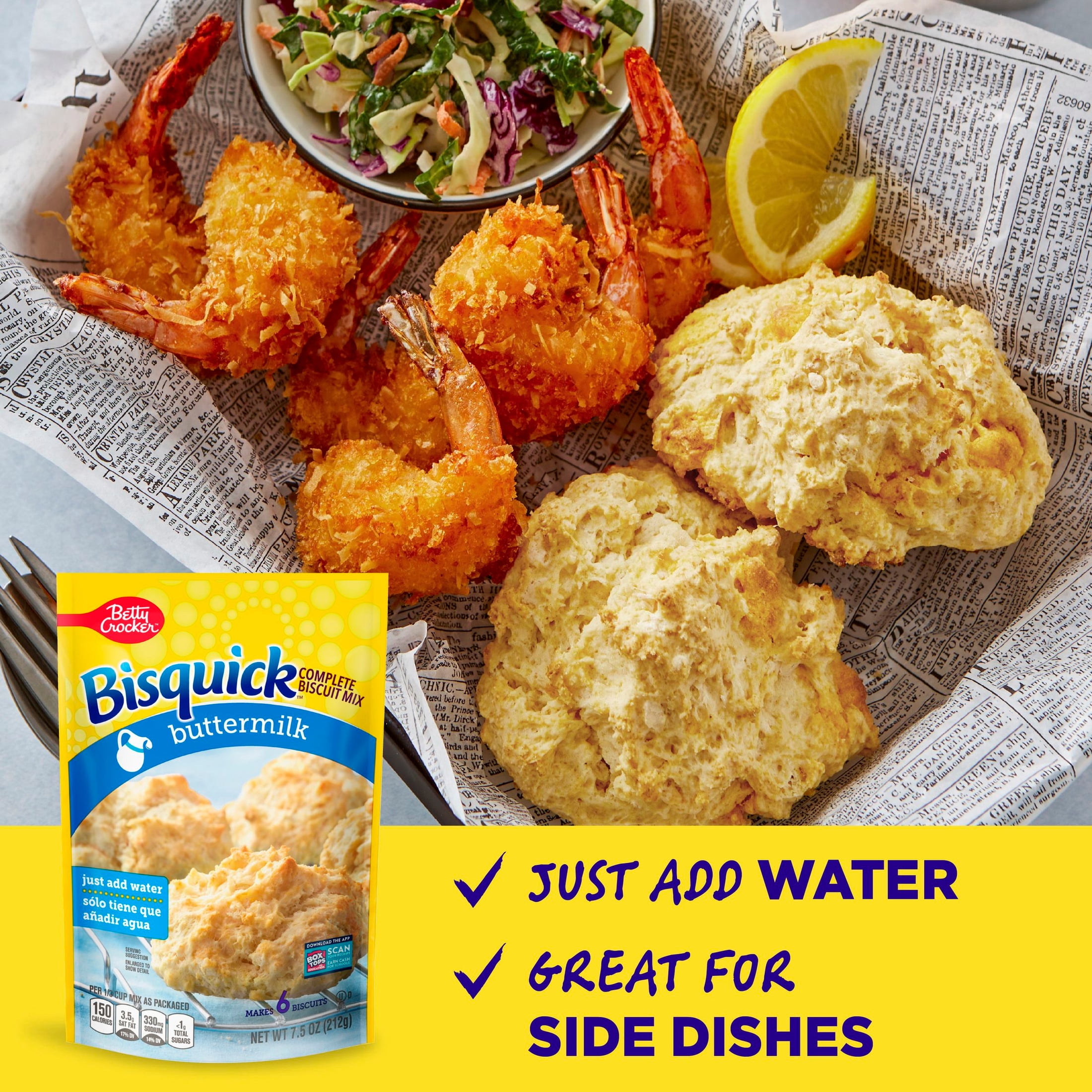 Betty Crocker Bisquick  Complete Buttermilk Biscuit Mix, 7.5 oz