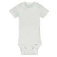 thumbnail image 6 of Gerber Baby Boy or Girl Gender Neutral White Short Sleeve and Long Sleeve Onesies Bodysuit Bundle, 8-Piece, 6 of 11