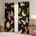 thumbnail image 2 of YST Butterfly Curtains&nbsp;&&nbsp;Drapes,Hippy Sun and Moon Blackout&nbsp;Curtains for Kids Boys Girls,Goth Moth Stars Galaxy Window&nbsp;Curtains,Butterflies Animal Window&nbsp;Treatments, 2 of 6