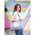 thumbnail image 2 of Nana Bear Tessa Gray Tote Bag, 2 of 5