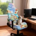 thumbnail image 3 of Xoenoiee Turtle Starfish Plumeria Flower Pattern Gaming Chair Covers Slipcovers Stretch Gamer Chair Cover with Armrest Covers Waterproof Non-Slip Anti-Scratch Rotating Gaming Chair Protector, 3 of 7