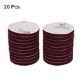 thumbnail image 3 of Uxcell 20 piezas de almohadillas de fregado 400 granos 4" cepillo de potencia con gancho y bucle disco de acondicionamiento de superficie, rojo, 3 of 6