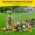 thumbnail image 2 of QinaQin Walk-In Metal Chicken Coop, Large Chicken Coop, with Split Door, Triangular Support Frame, Waterproof and Uv-Resistant Cover, Multi-Pet Outdoor Cages, Farm Outdoor Duck House, 2 of 7
