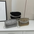 thumbnail image 1 of Xihbxyly Bolso de Hombro de Moda, Correa Ajustable Versátil, Diseño Elegante, Accesorio Informal para El Trabajo o Fiesta, Regalo Ideal para Mujer, Tamaño 17 X 11 X 8 Cm, Colores Plateado, Negro y Do, 1 of 6