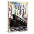 thumbnail image 2 of Marmont Hill "Pennsylvania Railroad" Painting Print on Canvas, 2 of 5