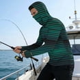 thumbnail image 4 of Rvwovn Men's UPF 50+ Hooded UV Protection Shirt with Mask, Camo Outdoor Fishing Sun Hoodie, 4 of 7
