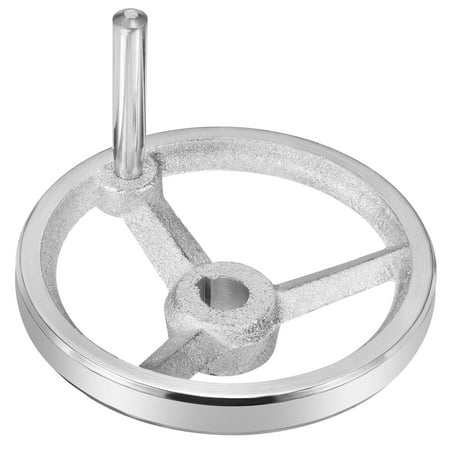 

Uxcell 120mm/4.72 Inch Diameter 14mm ID Rotary Handwheel 1 Pack Cast Iron with Handle for Milling Machines Lathes