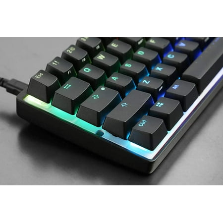 Mechanical Gaming Keyboard Vortexgear Pok3r 60 Abs Double Shot Translucent Keycaps Rgb Led Backlit 61 Keys Walmart Canada