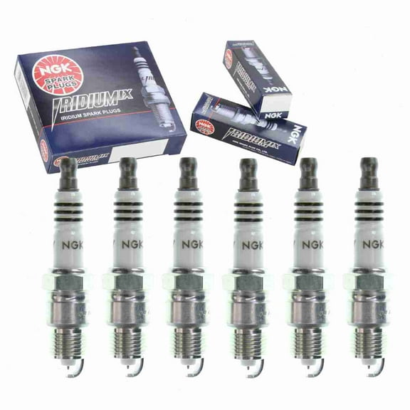 6 pc NGK 7559 Iridium IX Spark Plugs for 4209 4715 6210 9659 HR9BII33V HR9BPY HR9BPZ ITF16TT XP26 XP26DP2 XP666 Ignition Wire Secondary Fits select: 1989-1996 FORD F150, 1987-1995 FORD MUSTANG
