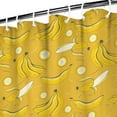 thumbnail image 4 of Yellow Banana Shower Curtain Sweet Fruit Pattern Tropical Aesthetic Kawaii Cute Cartoon Funny Painting Print Design for Banana Lover Bathroom Decor Waterproof Fabric, 4 of 5