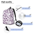 thumbnail image 7 of Wukai Violets Flowers Paper Reusable Cosmetic bag,Travel Toiletry Organizer Capacity,Waterproof Puzzle Bags, 7 of 7