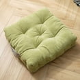 thumbnail image 3 of Solid Tatami Floor Pillow Sofa Square Seat Cushion with Handle Chair Mat Thickened Stretchy Yoga Home Dining Garden Light Green, 3 of 10