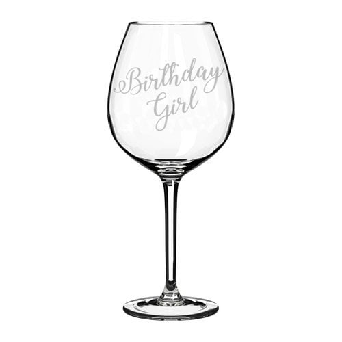 Wine Glass Goblet Birthday Girl (20 oz Jumbo)