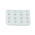 thumbnail image 2 of Extension Strap Bra Extenders Buckle 4 Hook Breathable Practical Colorful Buttons Accessories Adjustable Replacement 3 Rows Underwear white, 2 of 5
