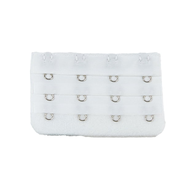 Qarigey Correa de extensión extensores de sujetador hebilla 4 ganchos sujetador ganchos transpirable práctico reemplazo 3 filas para ropa Ropa, zapatos y accesorios Miscelánea blanco